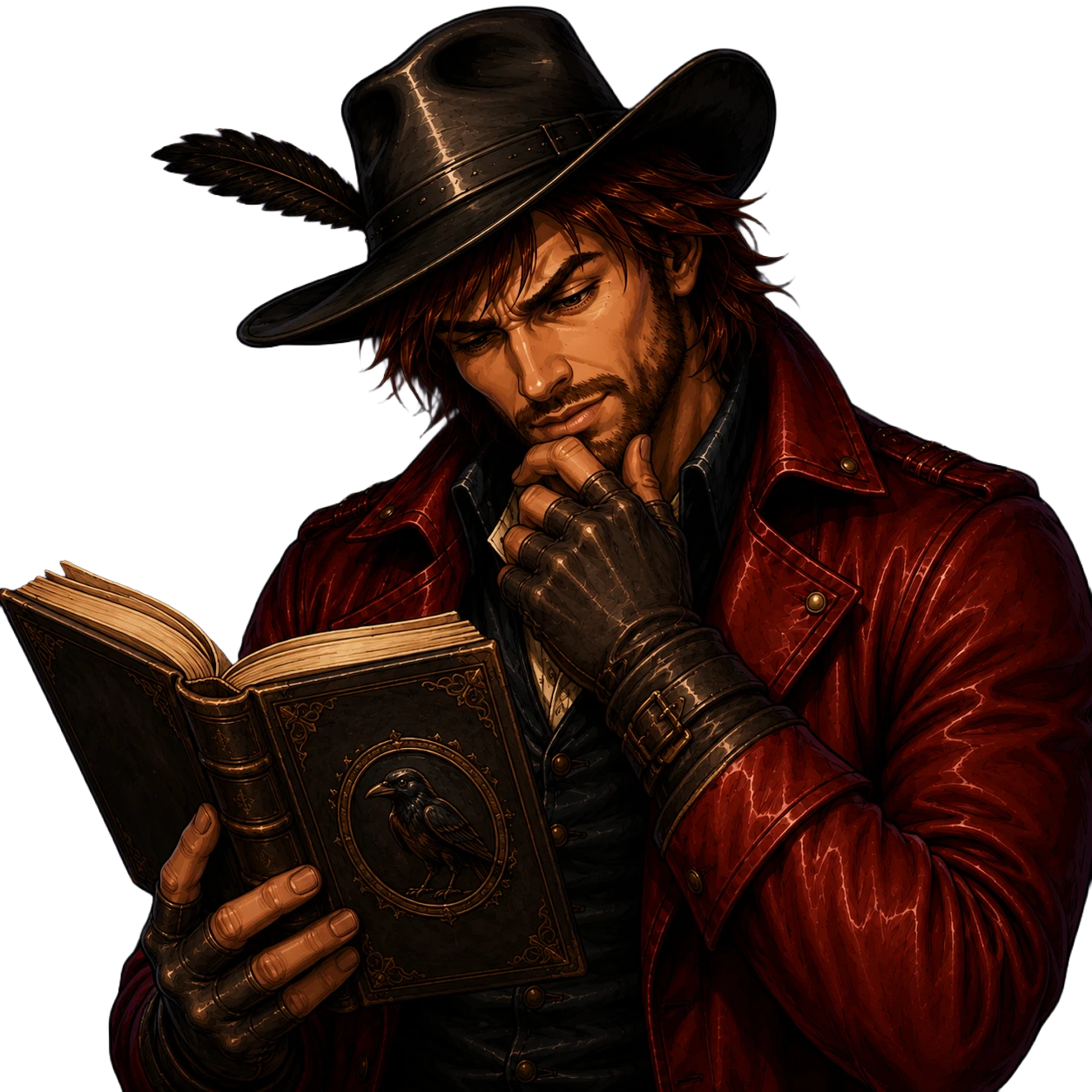 The Raven Bard thinking